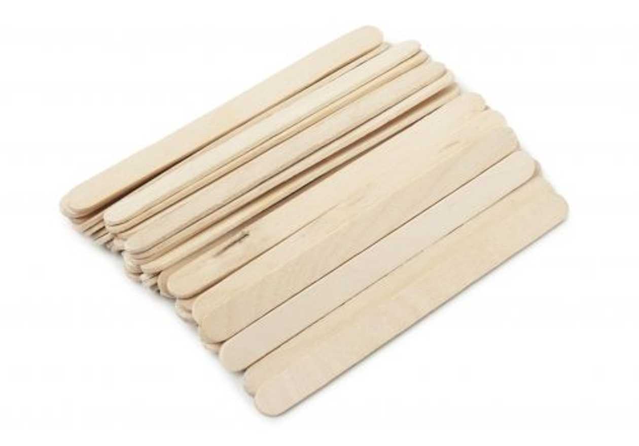 Ice Cream Sticks, 115x10x2 mm, 500 pcs. (natural Wood)