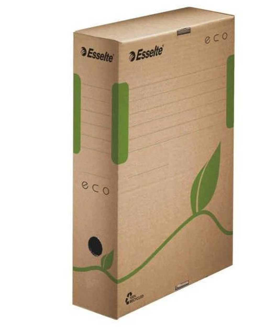 Archive Box A4 8 cm Esselte Eco, 327x233x80 mm, Brown Recycled