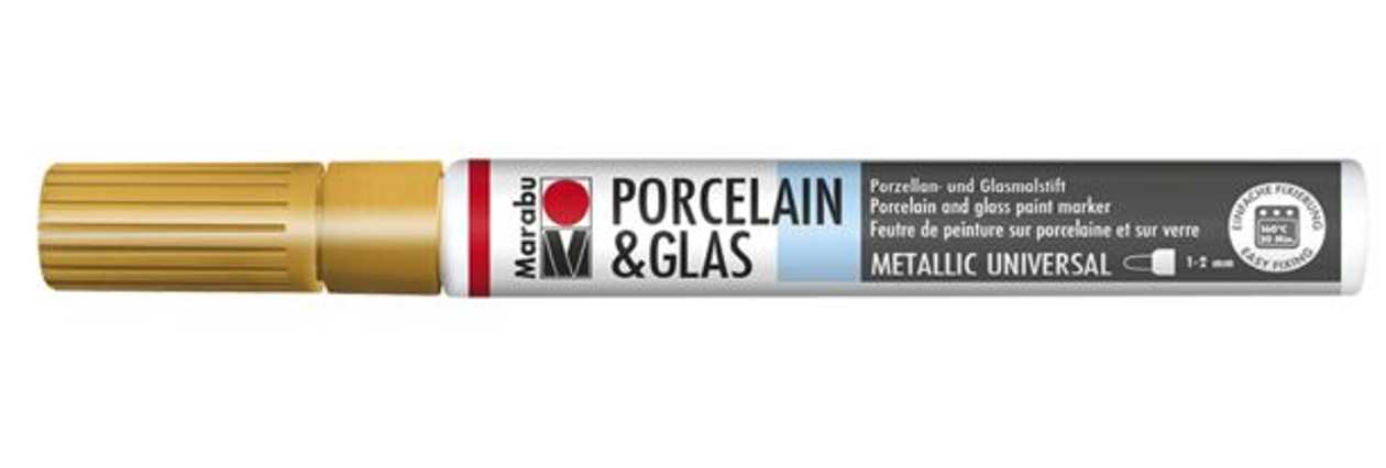Porcelain And Glass Marker 1-2 mm 084 Gold