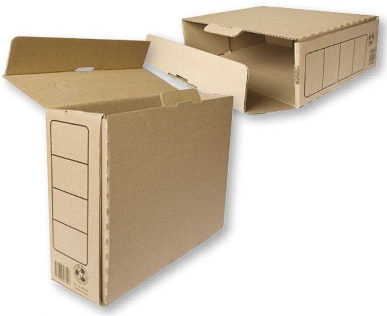 Archive Box A4 8 cm, 335x248x 82 mm, Cardboard Brown, Smlt