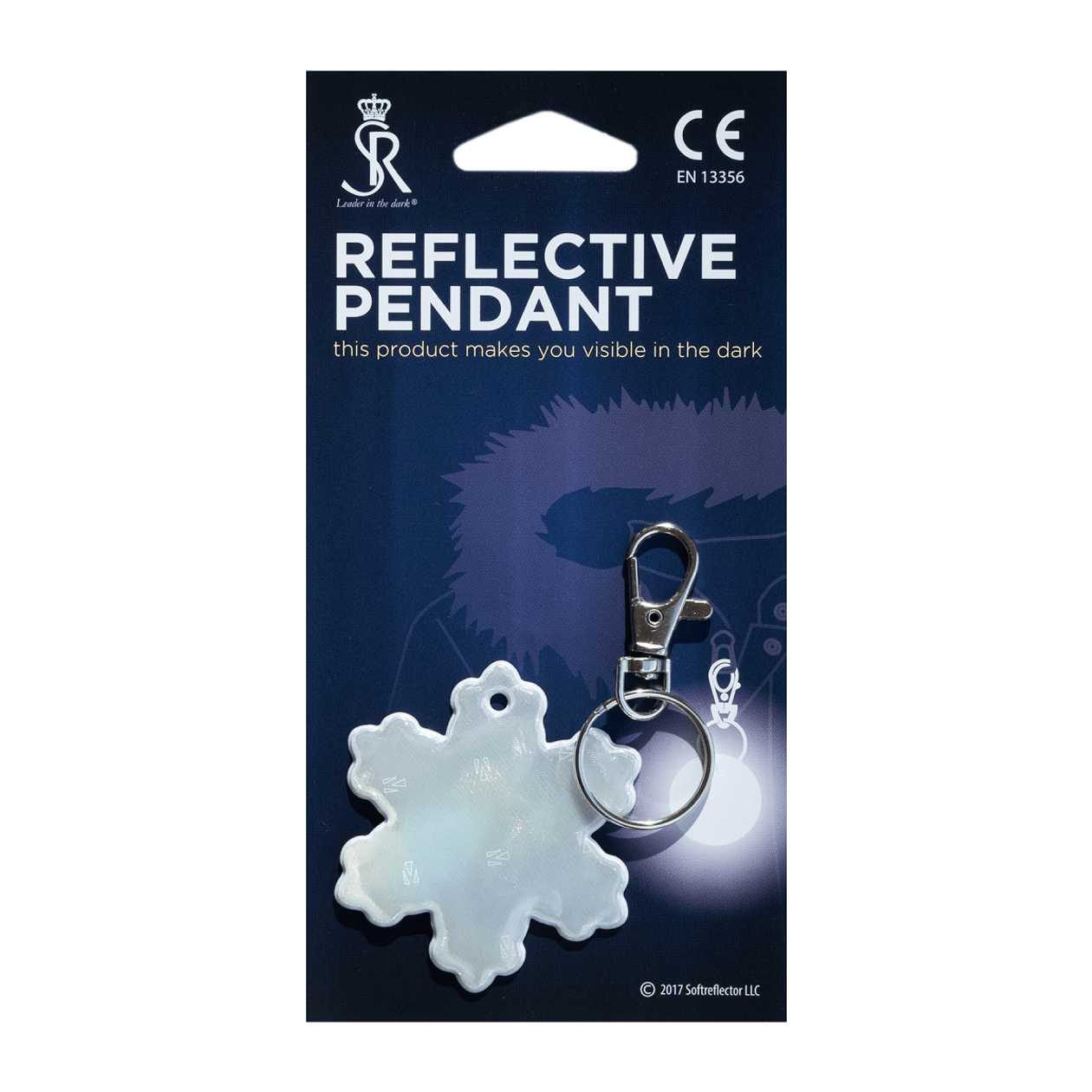 Reflective White Snowflake