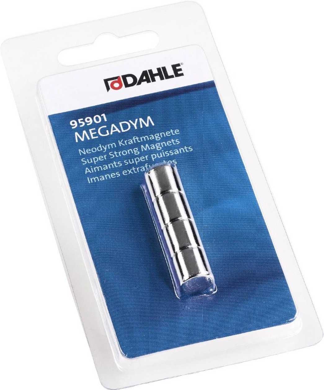 Board Magnet Megadym Cylinder, Ø10 mmx10 mm, 50n, 4 pcs./kmpl, Dahle