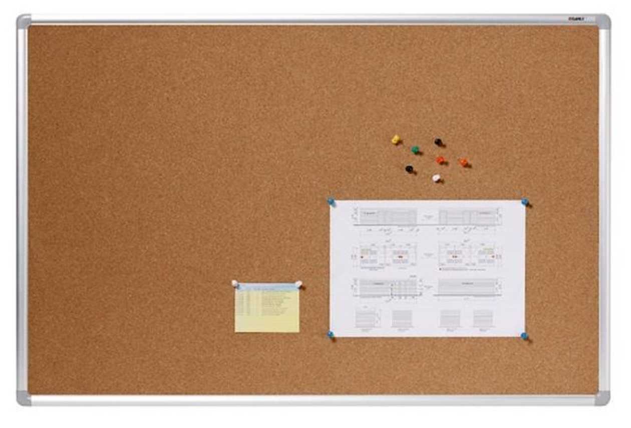 Corkboard Dahle 900x600 mm/ Alum. Frame