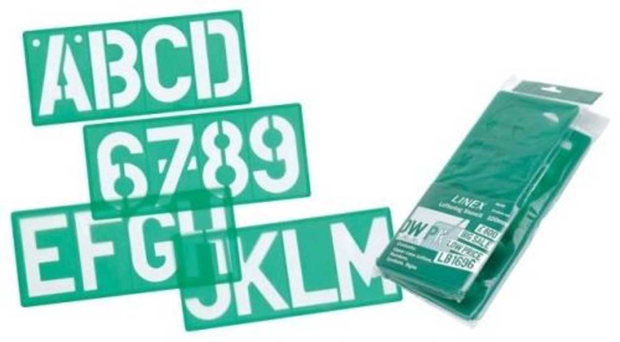 Linex 85100 Templates, Star Height 100 Mm