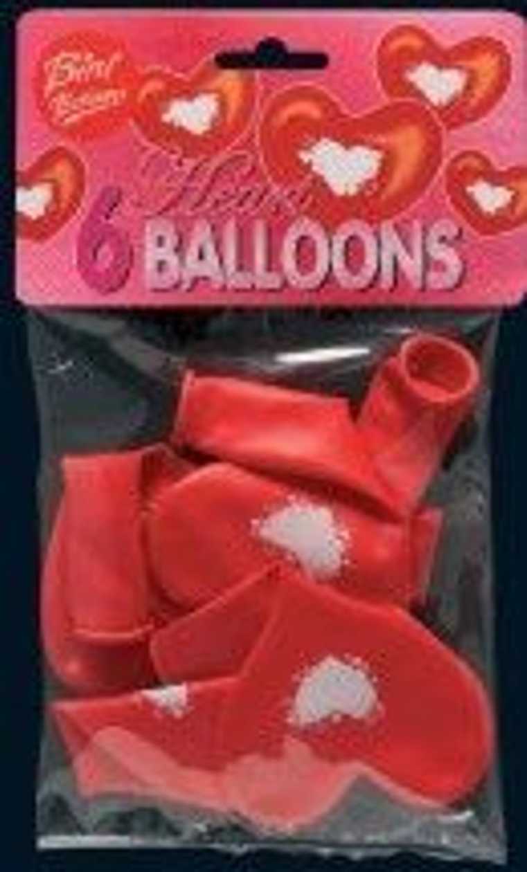Heart-shaped Balloons 6 pcs. in a Package, Viborg