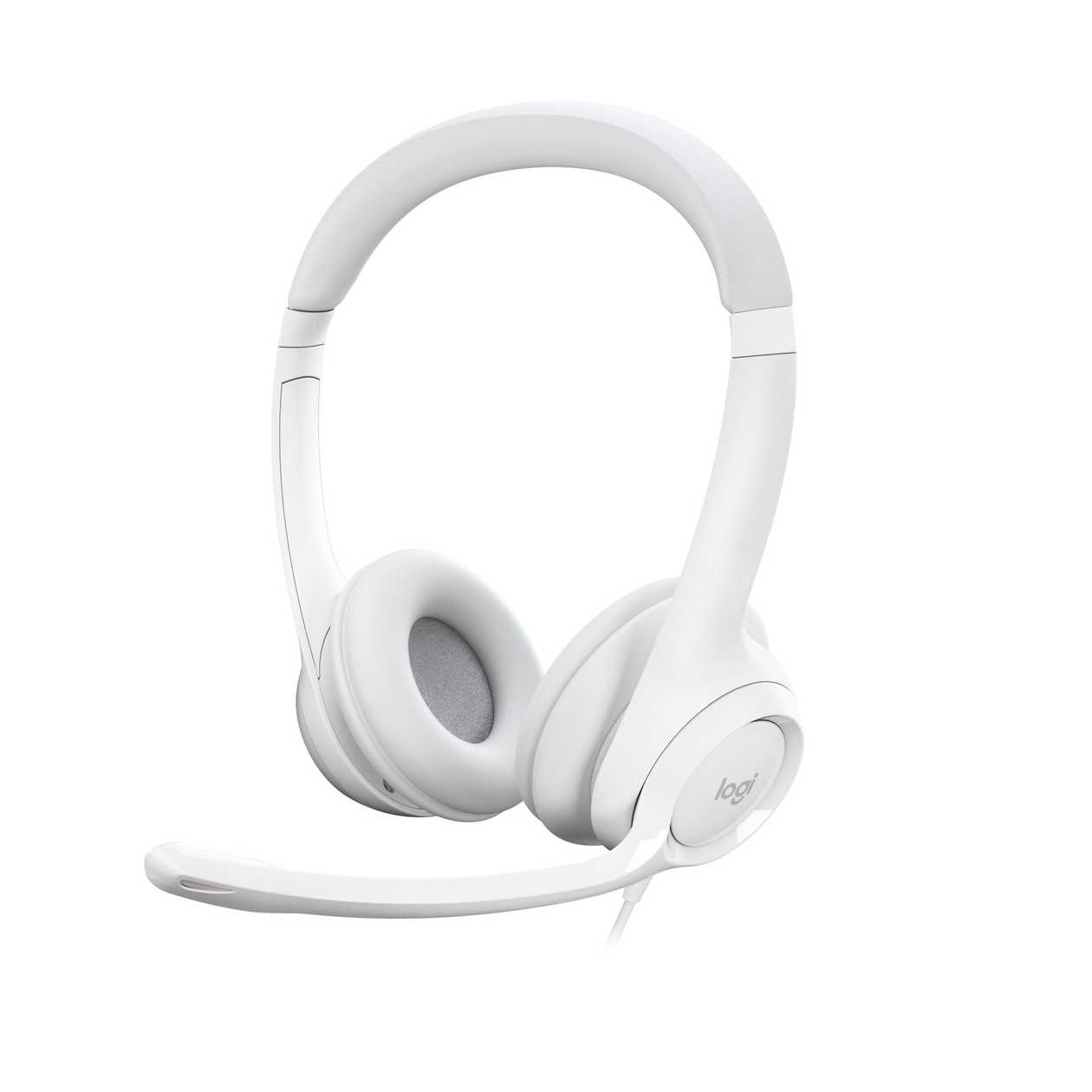 Headphones+Microphone Logitech H390 USB Headset White/White (20 - 20000 Hz, Mic 100 - 10000Hz: Cable 1.9M) 2Yw