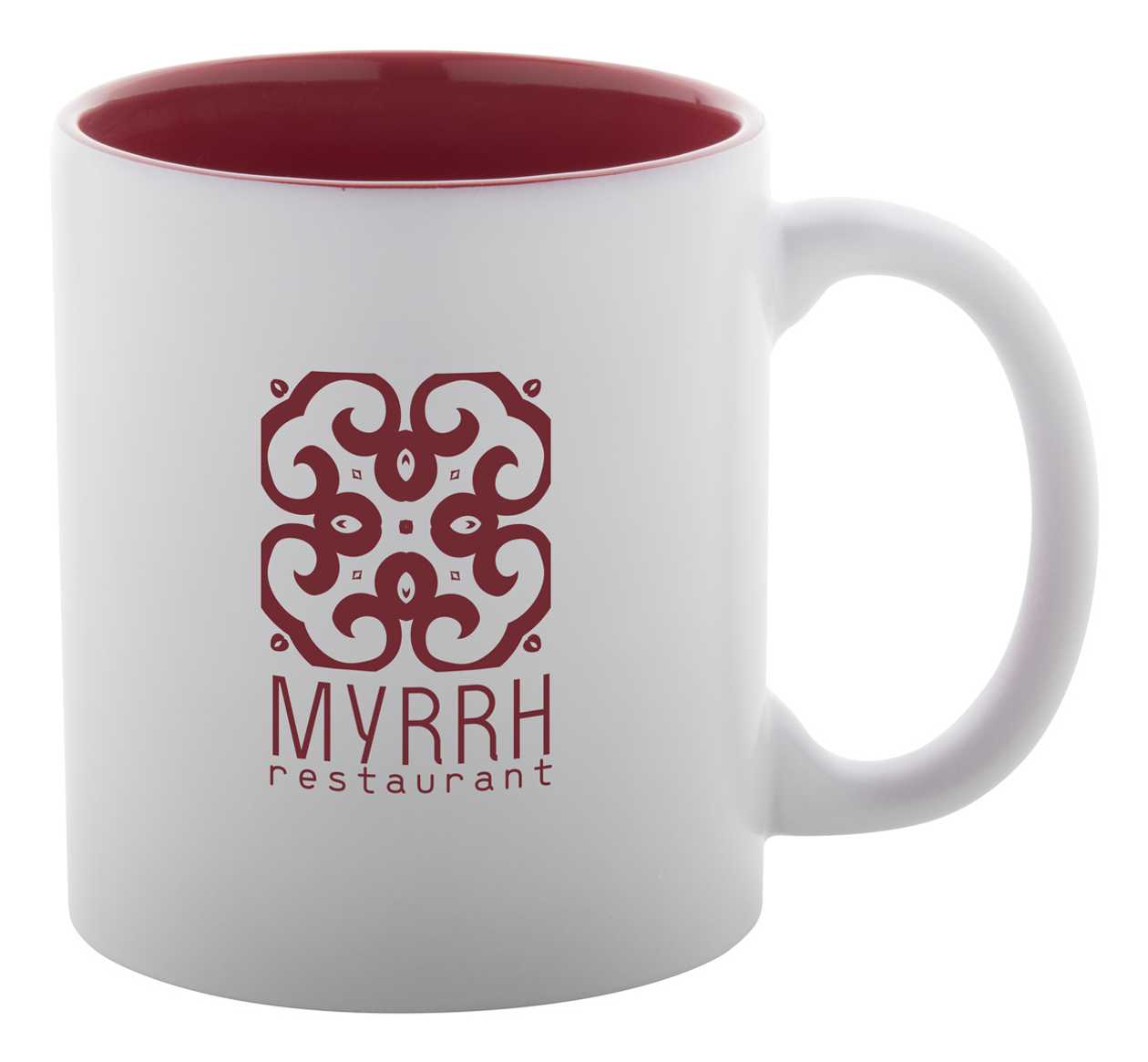 Mug Revery White with Red, Engravable
