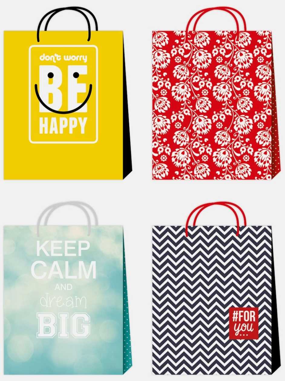 Gift Bag L 32X40X12 cm Th9 Assorted, Intedruk