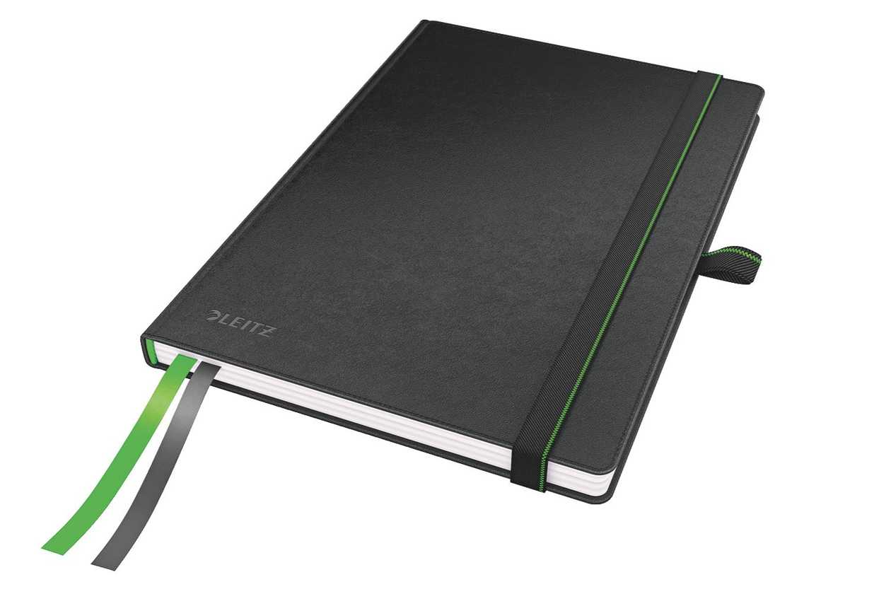 Folder Leitz Complete A5 Line, 80 Pages, Leatherette, Black