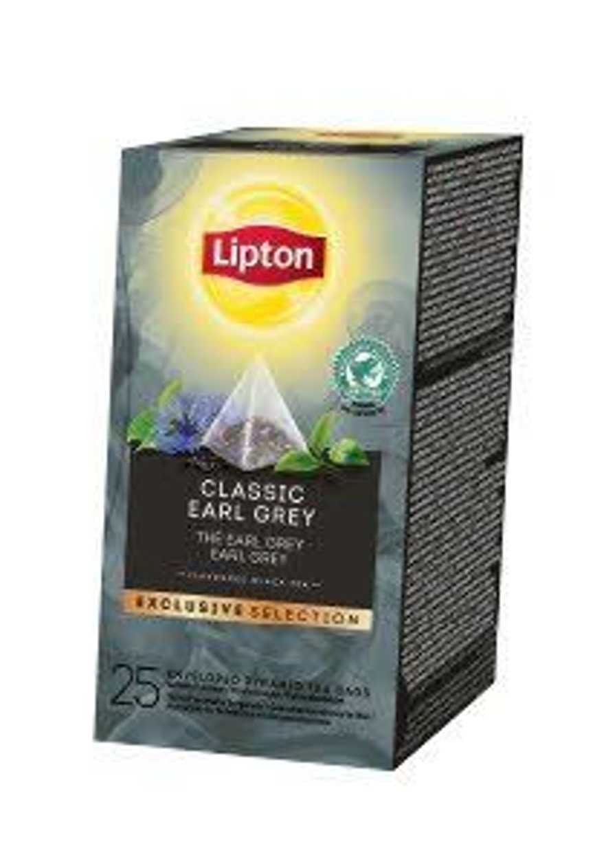Black Tea Lipton Earl gray 1.8*25 pcs./p kg. (pyramid, Foil)
