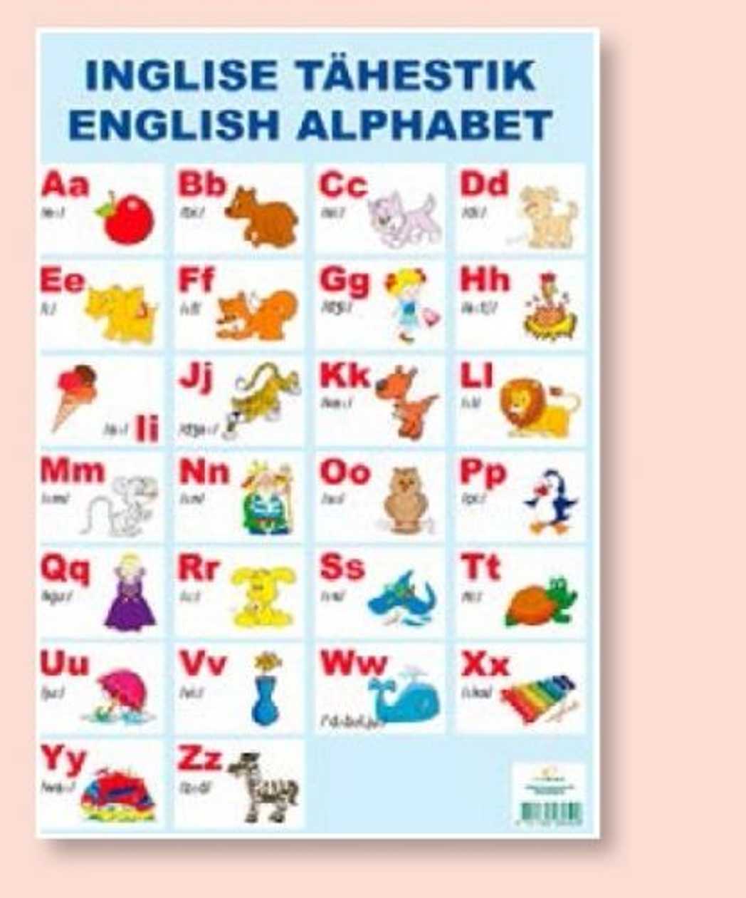 English Alphabet Learning Card A3