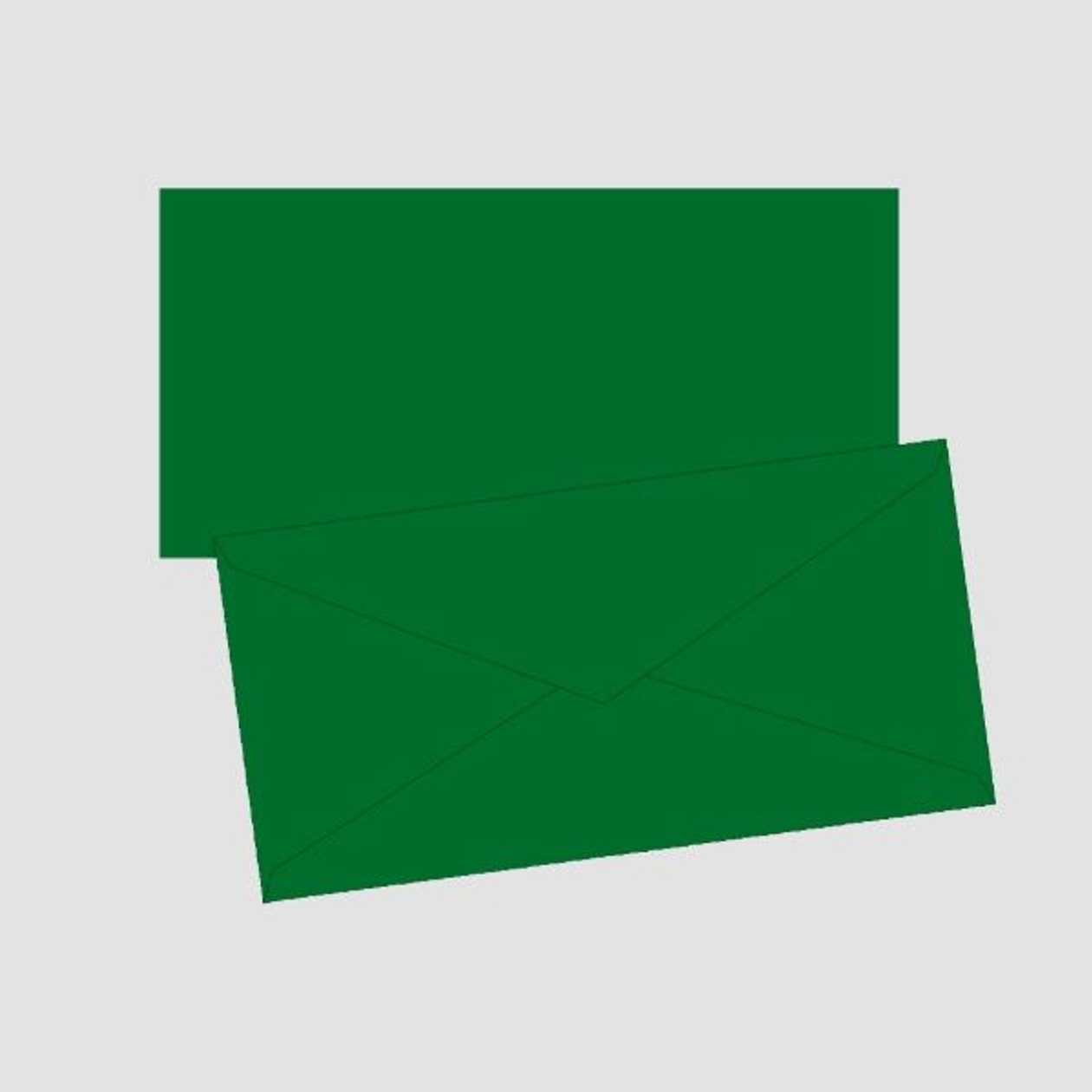 Envelope C65 (dl) 10 pcs. In A Pack, Dark green, Brunnen