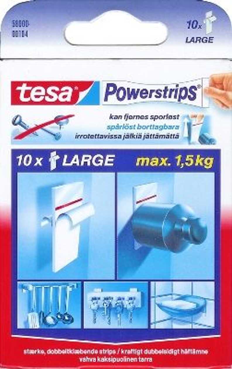 Double-sided Tape Tesa Power-strips Large 10 pcs.