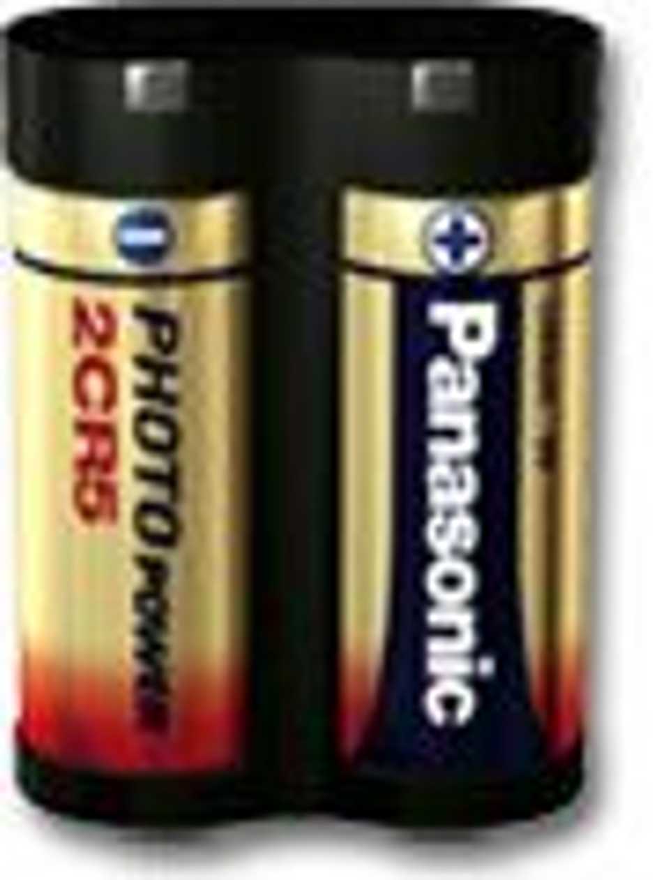 Battery Panasonic 2Cr5 Lithium 6V 1400Mah (2Cr-5Mep, Dl245, Kl2Cr5, 2Cr5R) Photo Power Lithium, El2Cr5/Rk2Cr5 /5032Lc