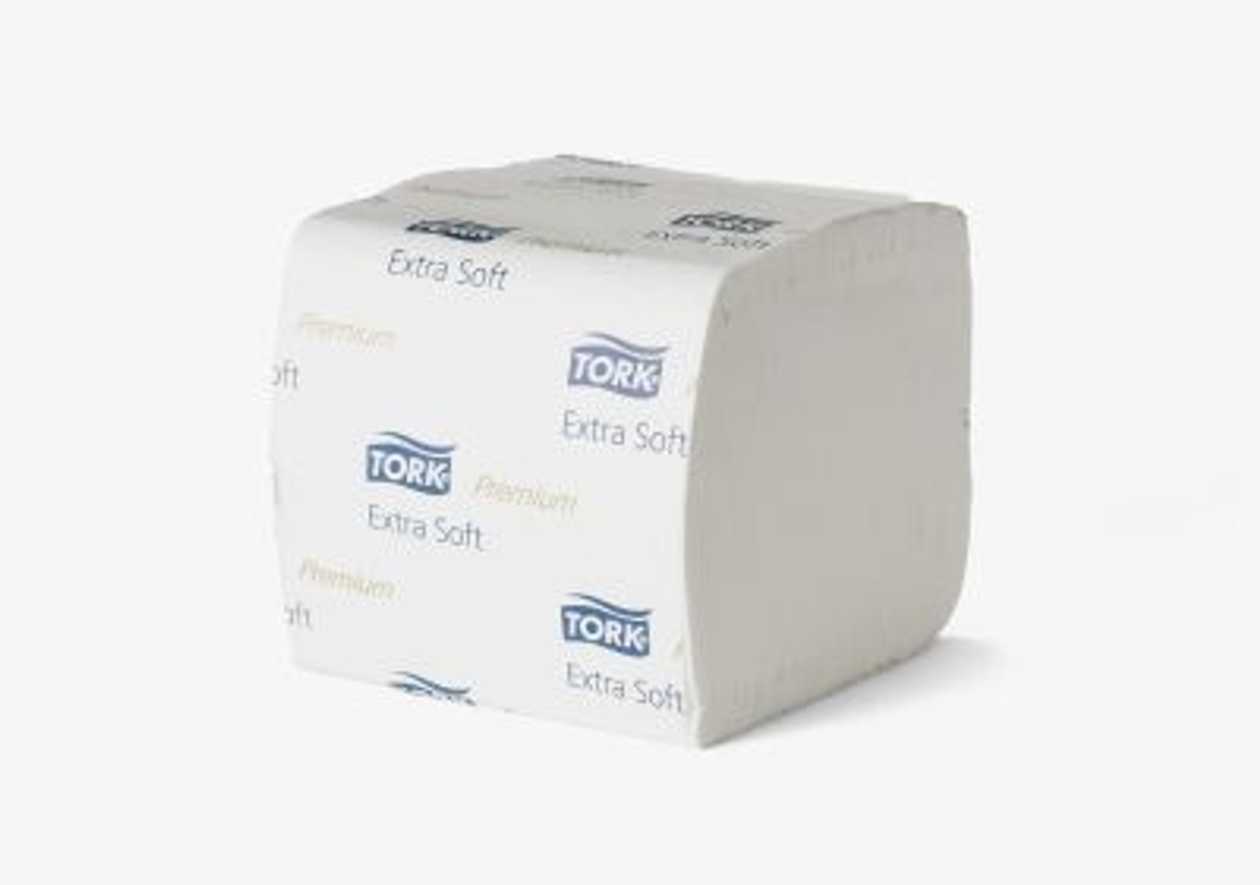 Toilet Paper In Sheets Tork T3 Premium Extra Soft, 2-layer (11x19cm)