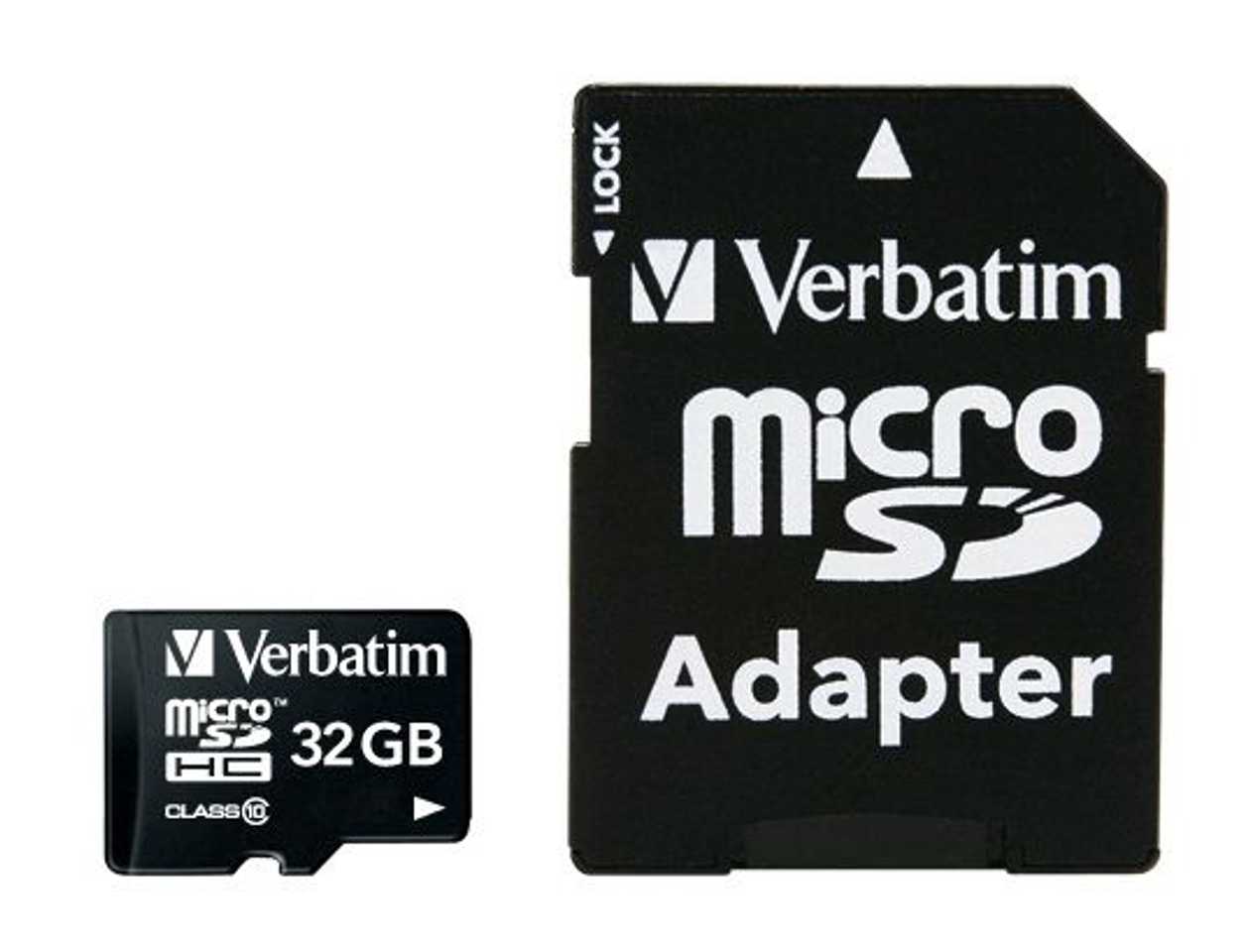 Memory Card Secure Digital Verbatim Microsdhc 32 gb Class10 + Adapter