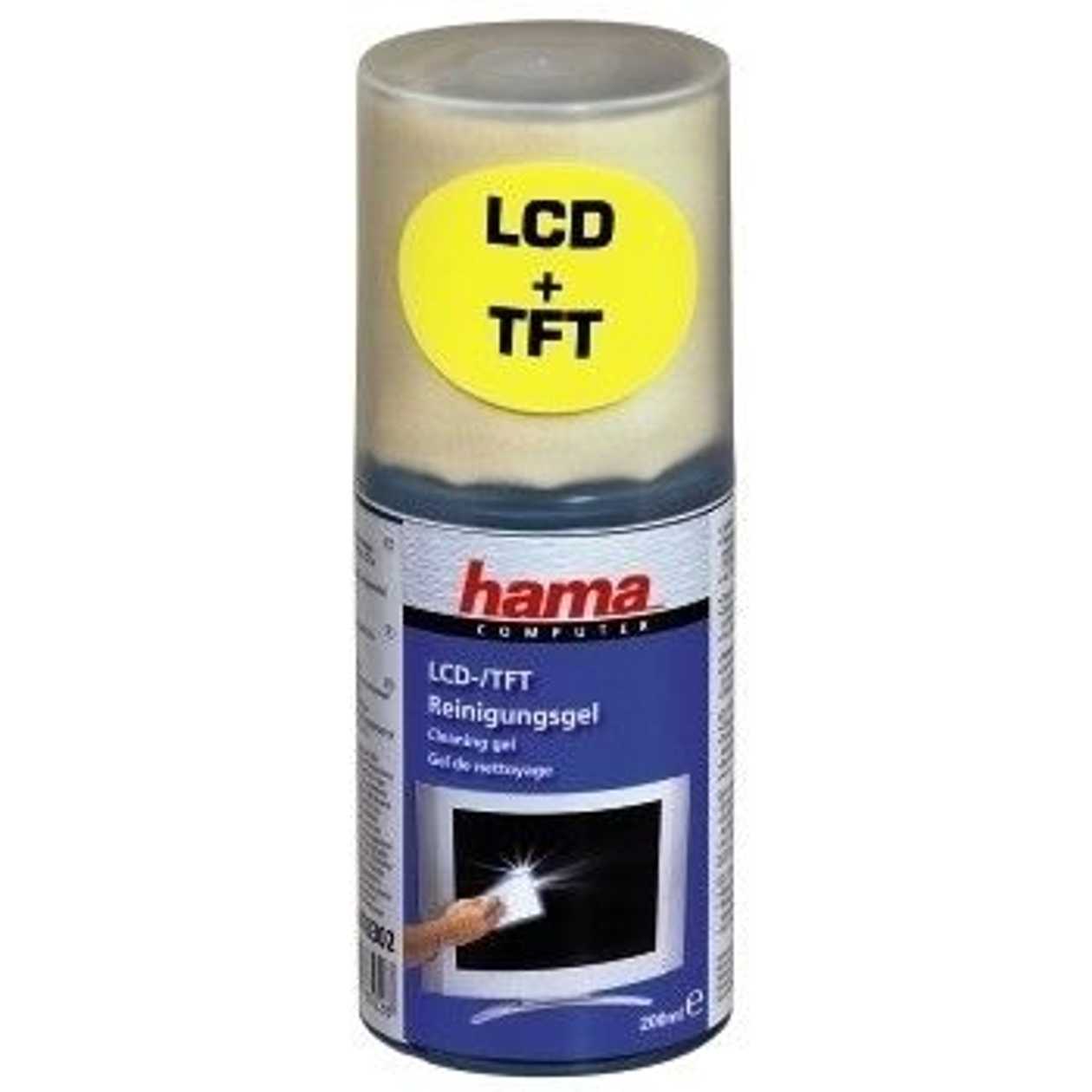 Cleaning gel + Cloth Hama, Cleaning Kit For Tft/lcd And Plasma Screens - Cleaning gel (200 ml) + Cleaning Cloth
