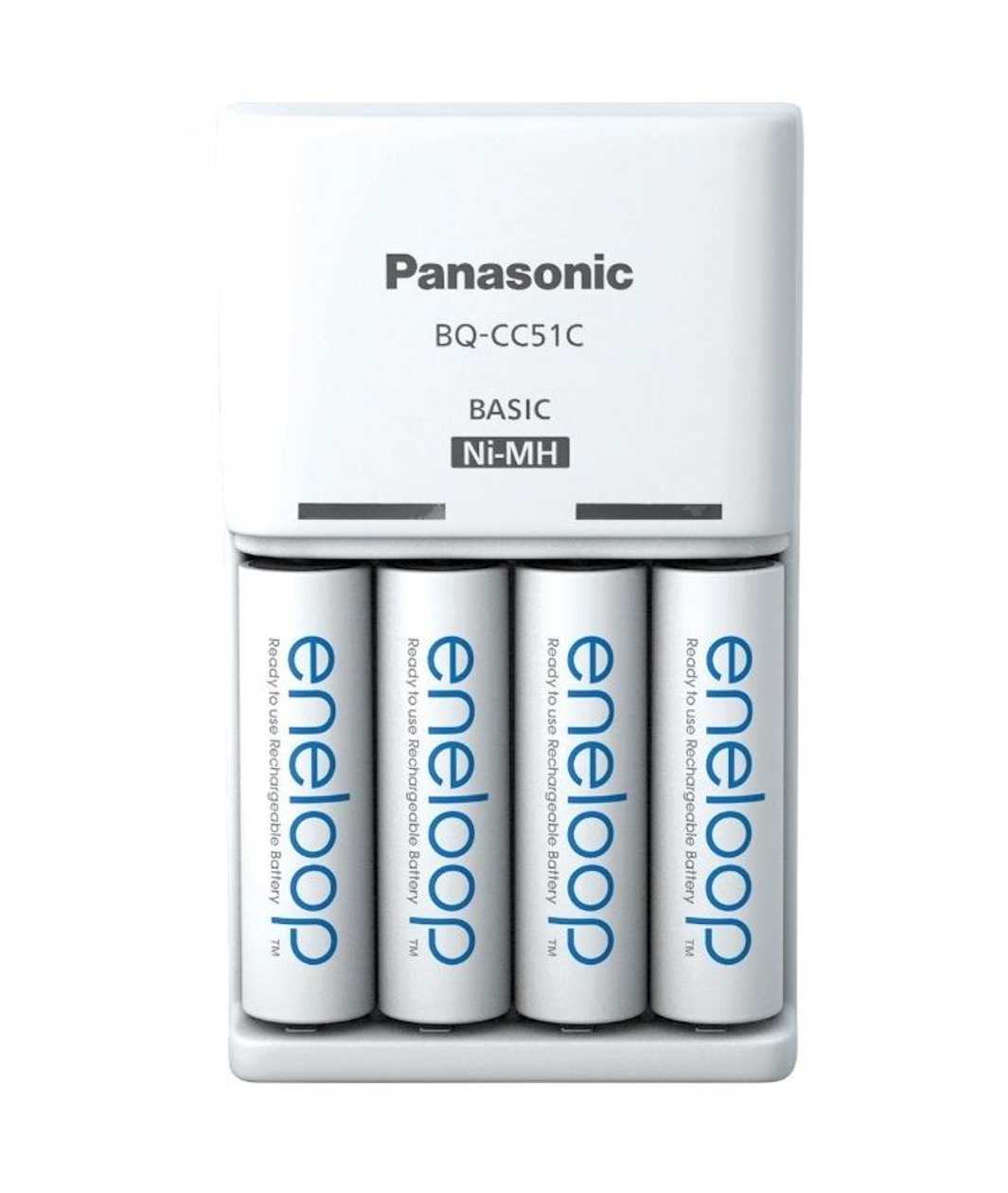 Battery Charger Panasonic Eneloop Bq-Cc51 + 4X2000Mah with Aa Batteries Set