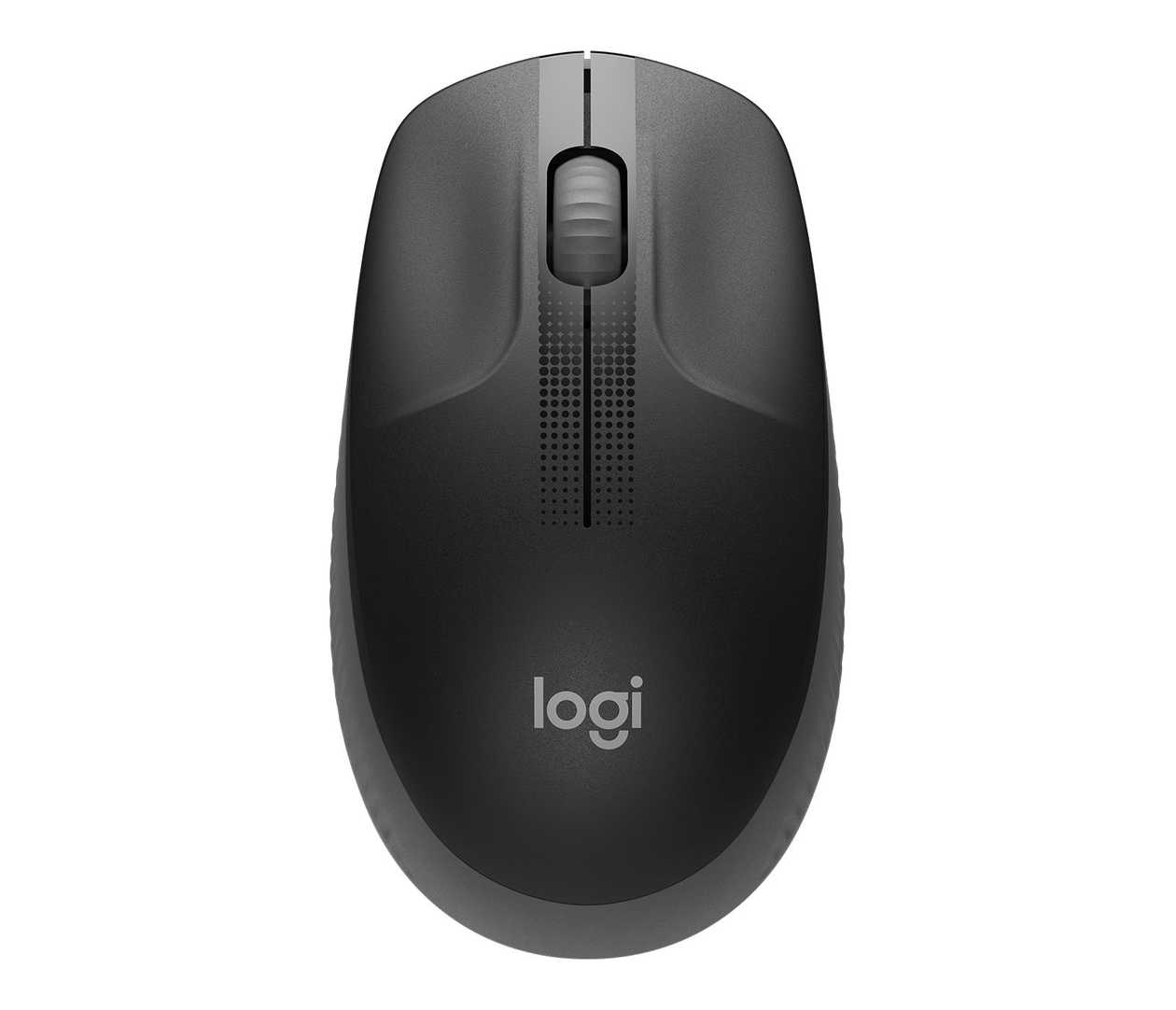 Hire Logitech M190 Wireless Full-size Charcoal Mouse (must/tumehall), 3-buttons, 1000dpi, 2.4 ghz USB Wireless Receiver, 1xaa