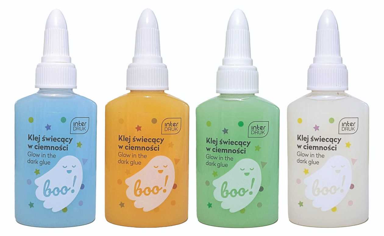Glue Boo 40 ml glow in The Dark, Assort Interdruk
