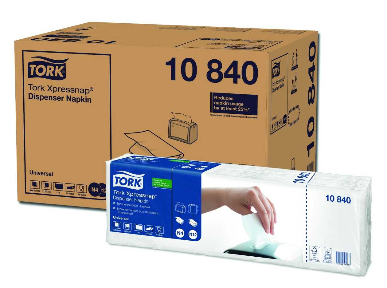 Napkin Tork N4 22x33 cm 1-ply In Holder N4 1125 pcs./p kg.