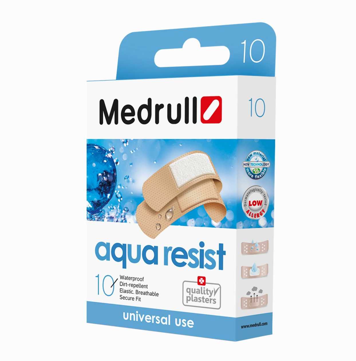 Wound Patch Medrull Aqua Resist (universal, Waterproof) 10 pcs./p kg.