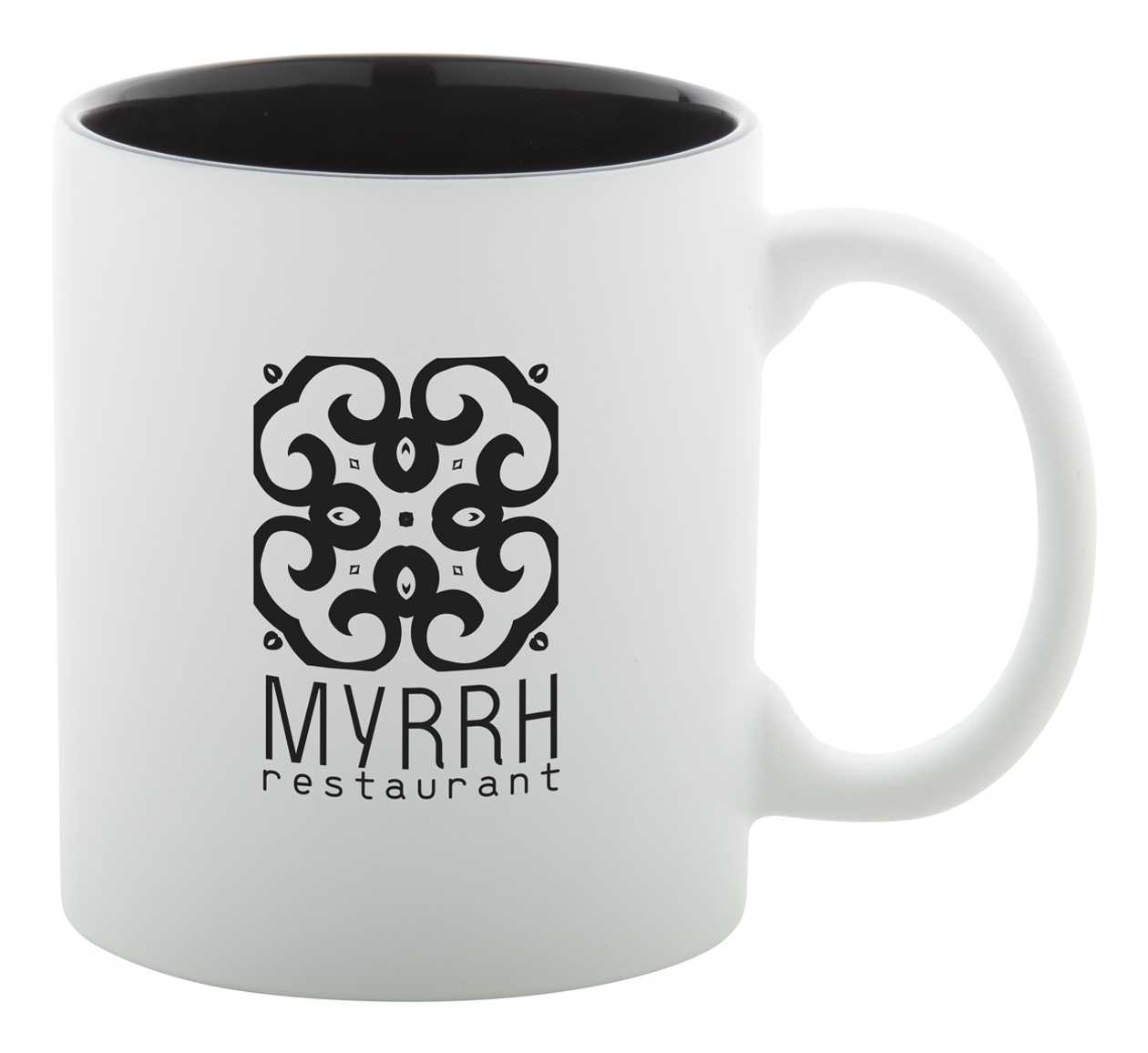 Mug Revery White with Black, Engravable
