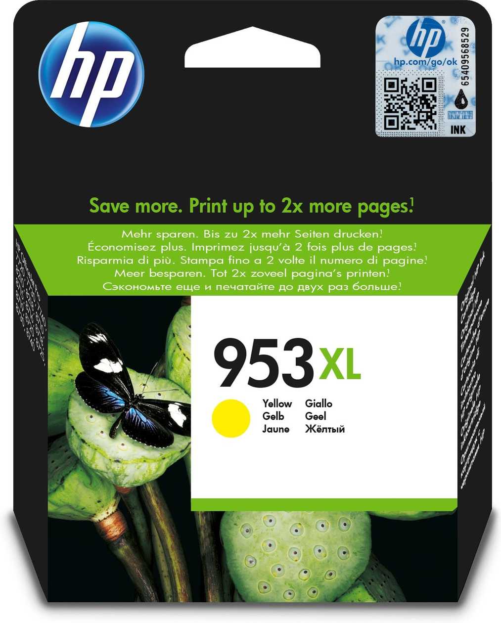 Tint Hp F6u18ae Hp 953xl 20 ml Yellow 1600 Pg Oj Pro 7720,7730,7740 8210,8218 8710,8715,8718,8719,8720,8725,8730,8740,8745