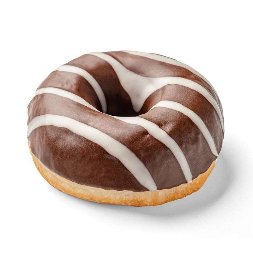 Spurga DONUT su kakaviniu glaistu