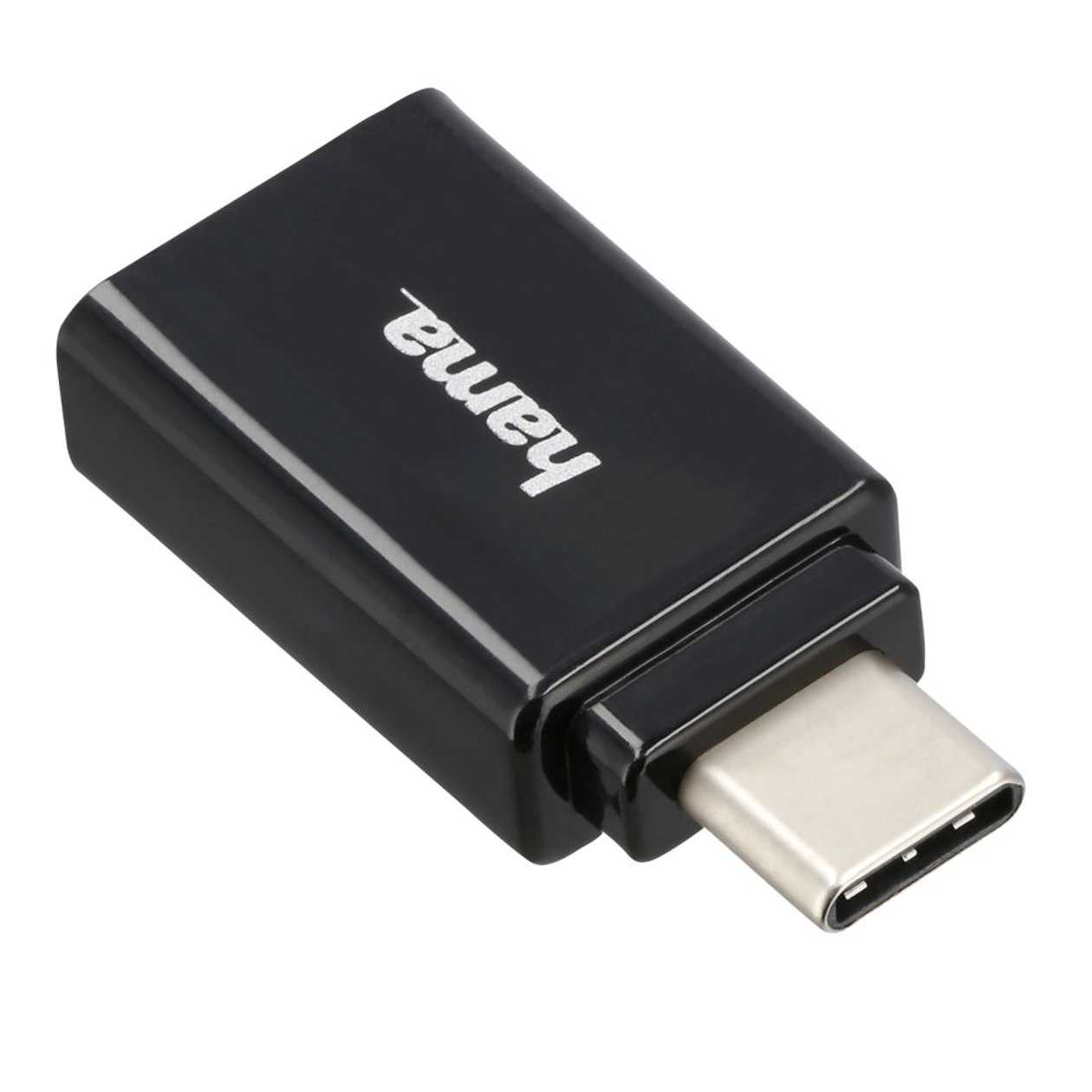 Adapter USB-C Connector USB-A Connector Hama Otg USB3.1 gen1 5 gbit/S Shielded