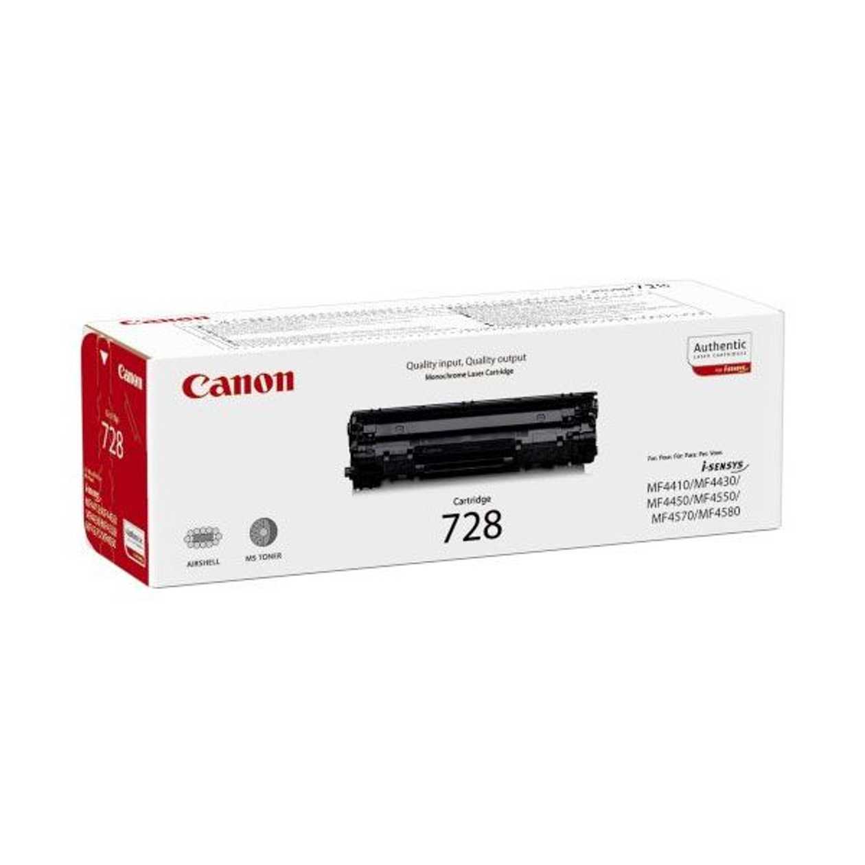 Toner Canon 728 Bk Must 2100 Lk Mf4410/4430/4450/4570/4580/4730/4750/4780/4870/4890 Fax-l150/170