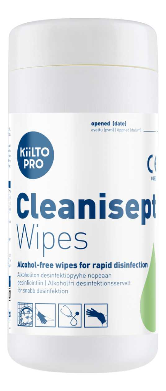Disinfecting Wipes Kiilto Cleanisept Wipes 100 pcs./Pk