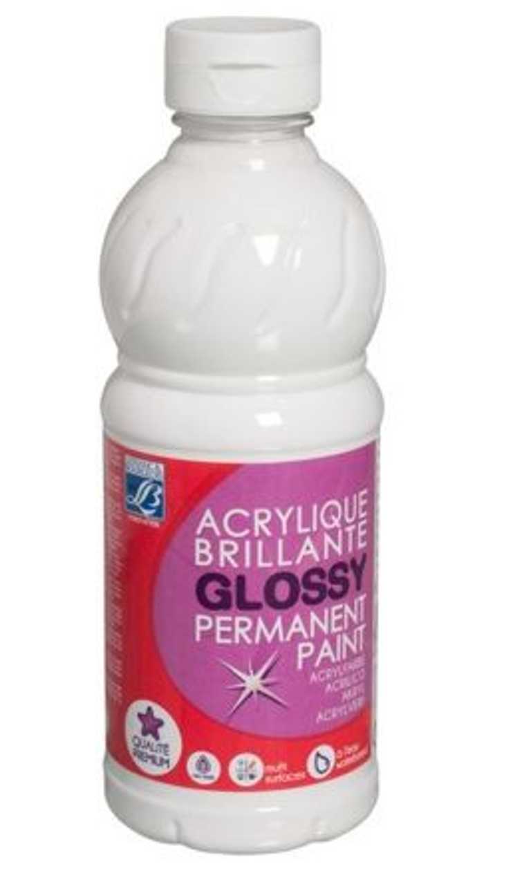 Acrylic Paint 500 ml 001 White glossy C&co
