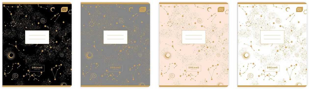 Folder 165X208 48 Sheets, 23Joont, Metallic Dreams Assorted Interdruk