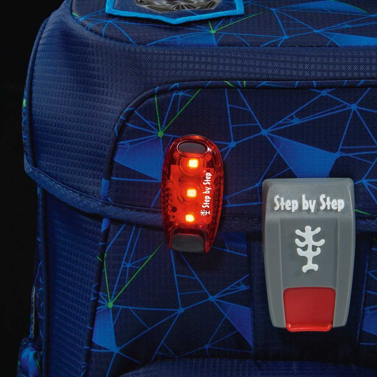 Safety Light Sbs Led Red, For Rucksack And Backpack, with Mounting Bracket