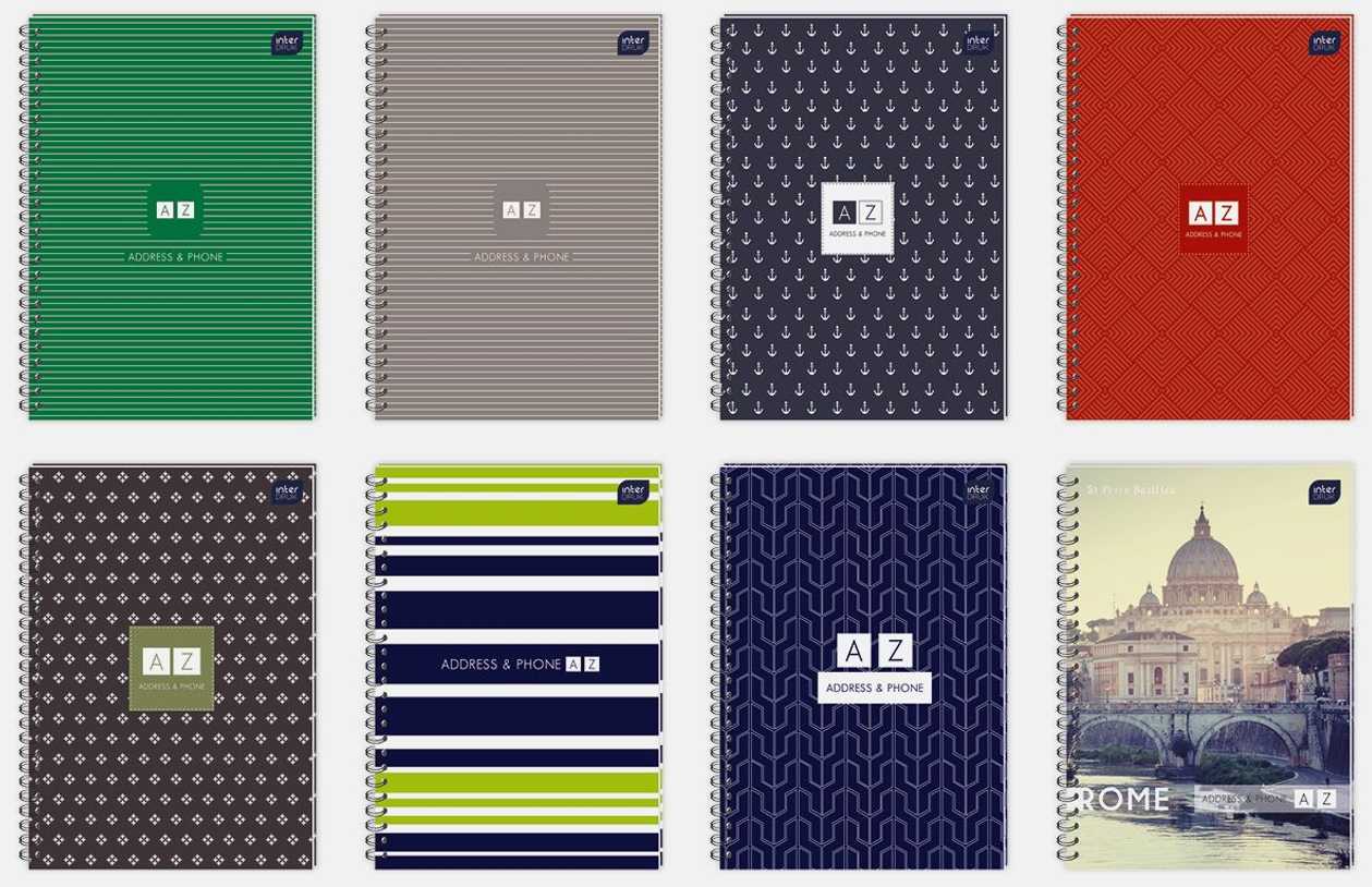 Notebook - Address+phone, A6, Line, Interdruk