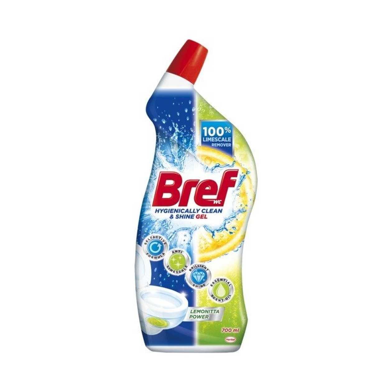 Cleaning Agent Bref Wc gel Lemonitta Power 700 ml