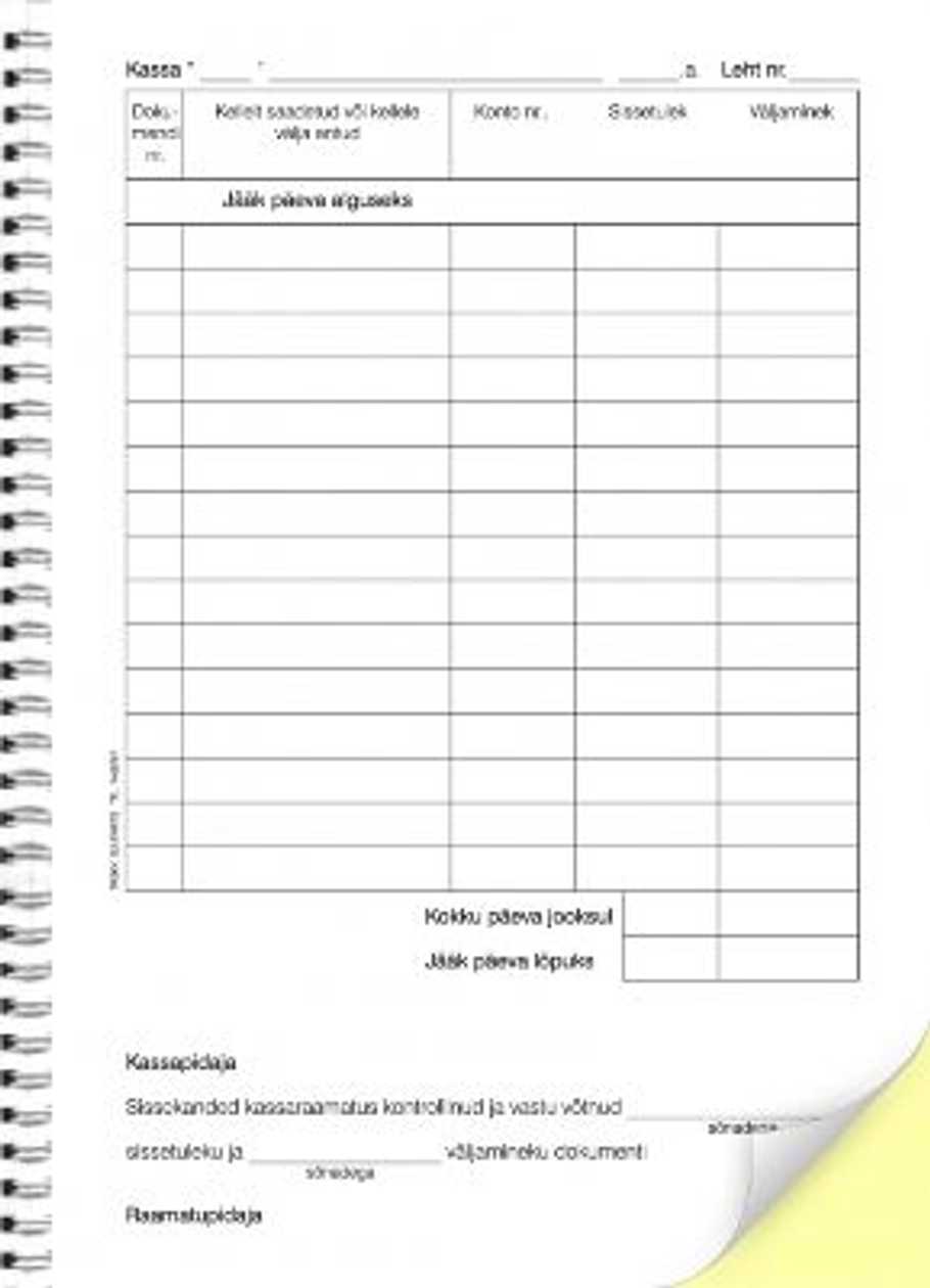 Cash Book A5 Self-copying with Spiral (2x31 Sheets)