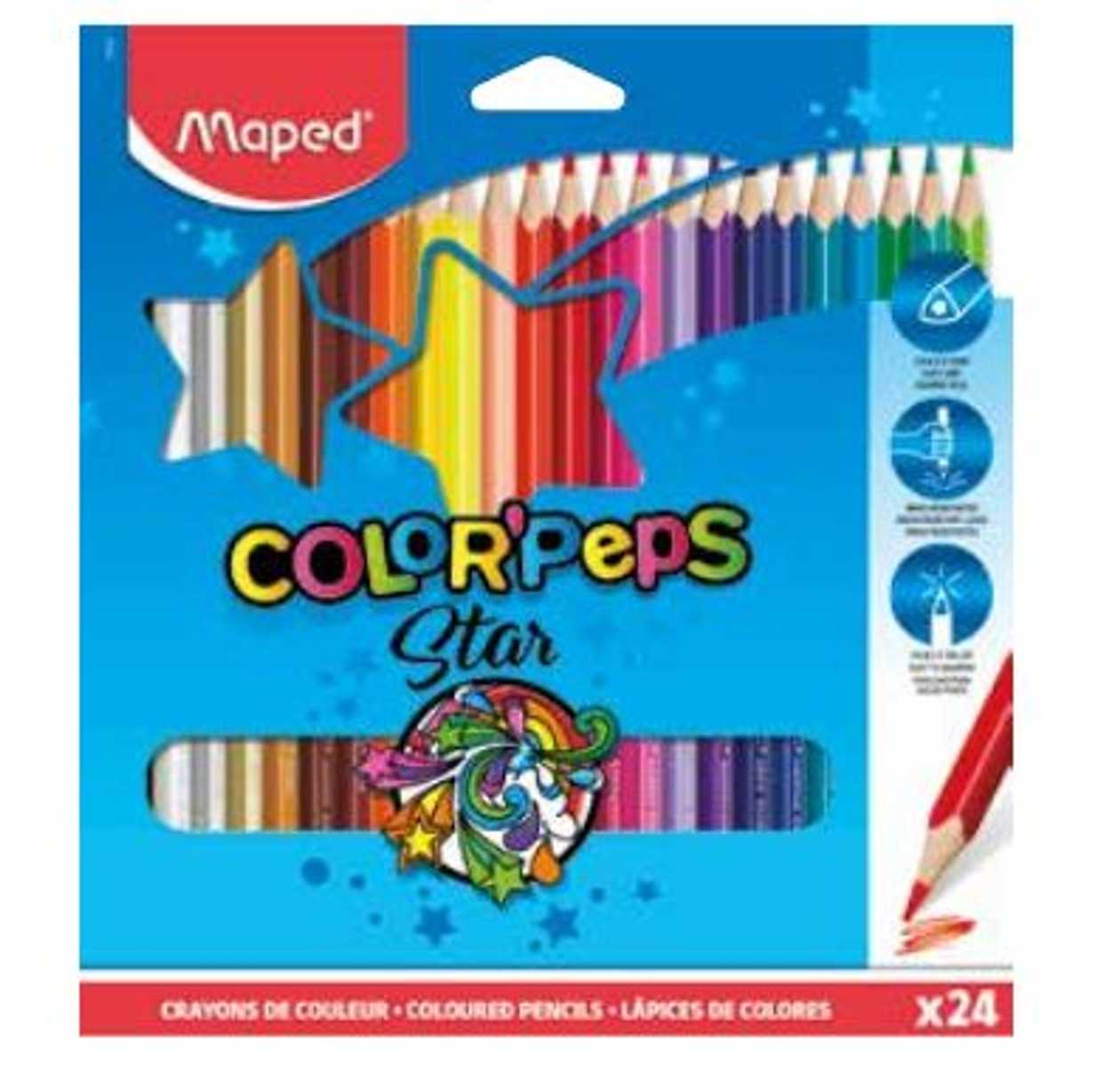 Color Pencil Color Peps 24 Colors, Maped