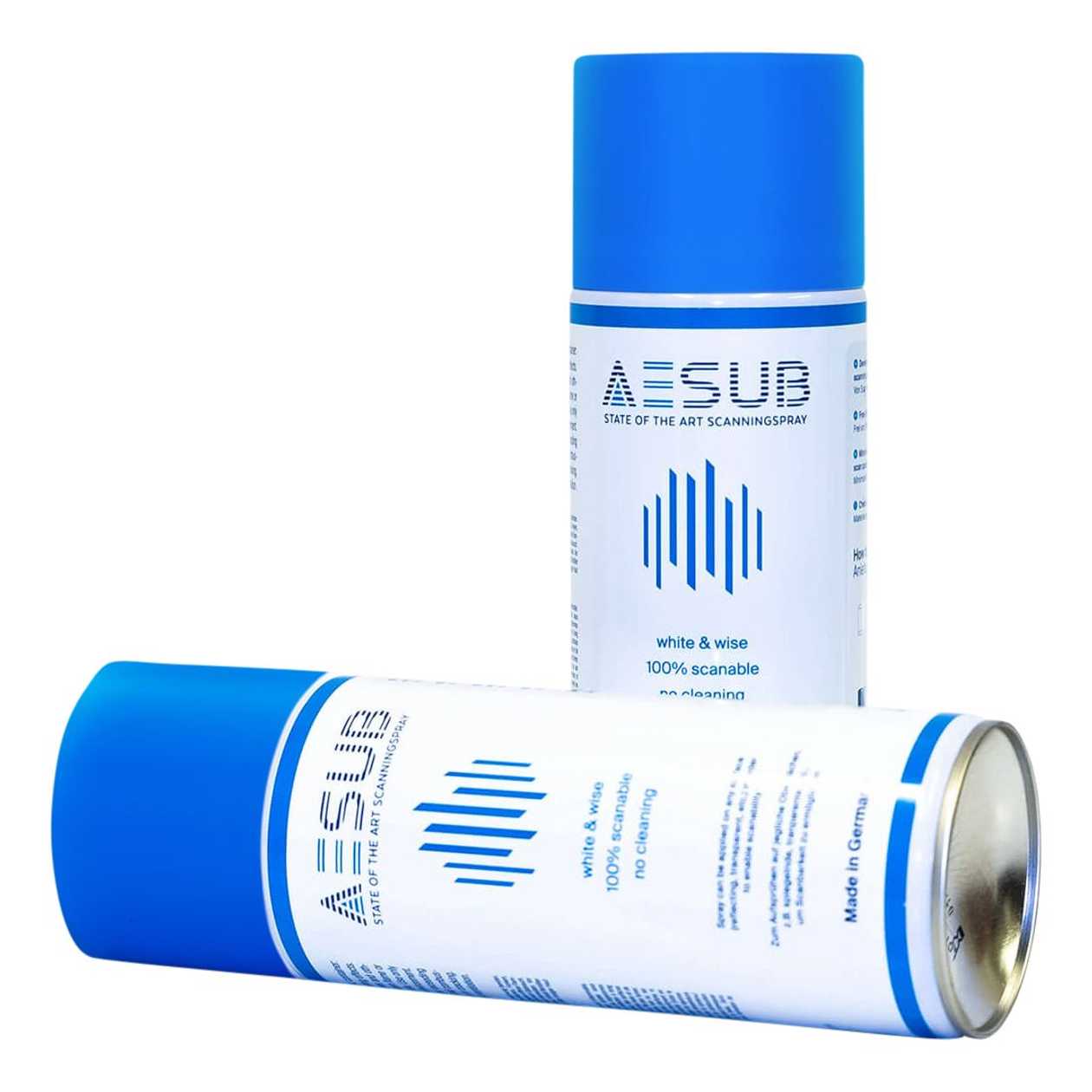 Surface Coating for 3D Scanning Aesub Blue 3D Scanning Spray 400 ml, Volatile