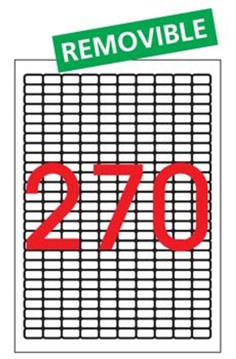 Label Apli 17,8x10 Ref. 10197, Removable, 25 Sheets In A Pack