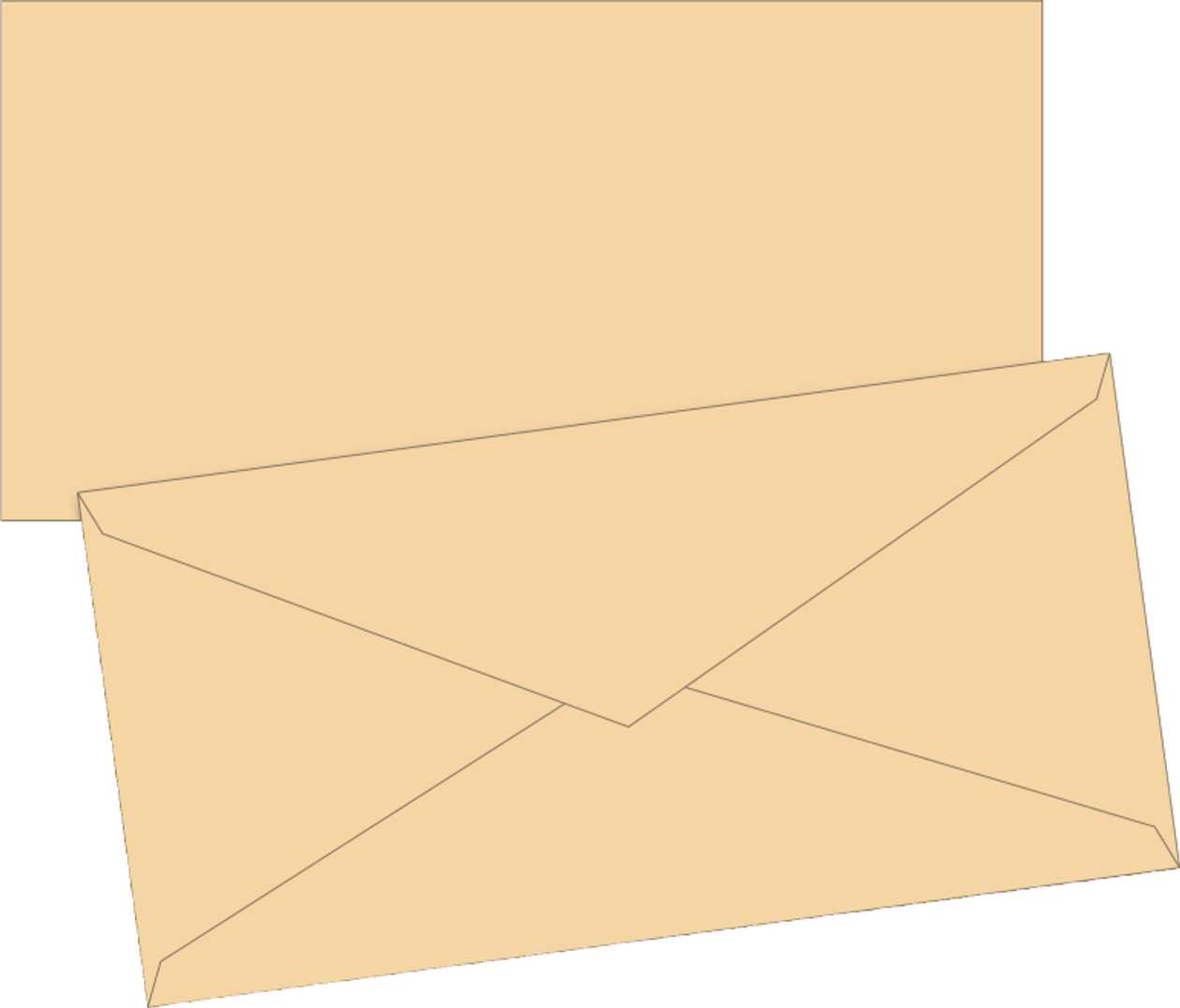 Envelope C65 (dl) 10 pcs. In A Package, Beige Yellow, Brunnen