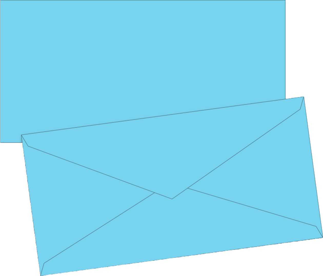 Envelope C65 (dl) 10 pcs. In A Package, Light Blue, Brunnen