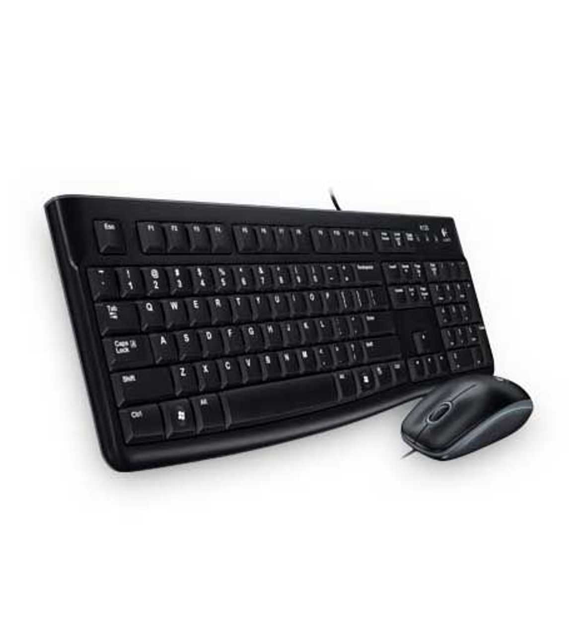 Keyboard+Mouse Logitech Mk120 Desktop Us/Rus USB, Warranty 2 Years