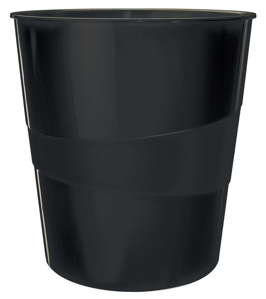 Paper Basket 15 Liters=290x324x290 mm Leitz Recycle Blue Angel Black
