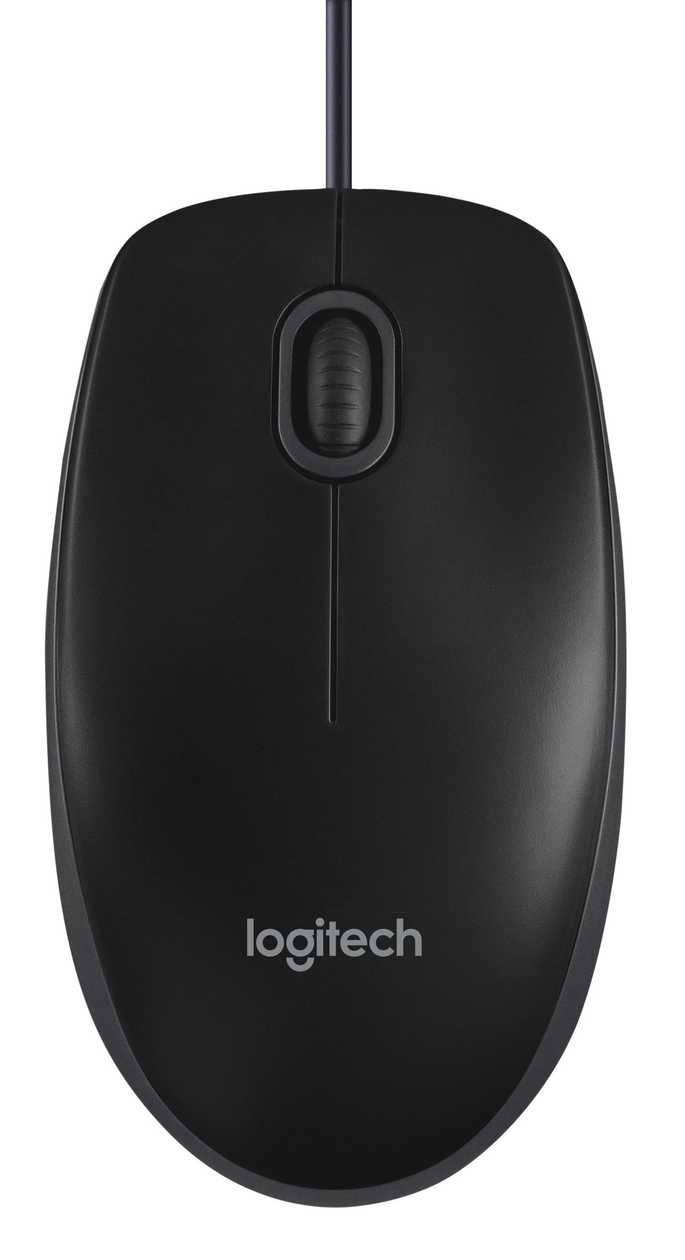 Mouse Logitech B100 Optical Mouse Black/black USB 800dpi Oem gar.2a
