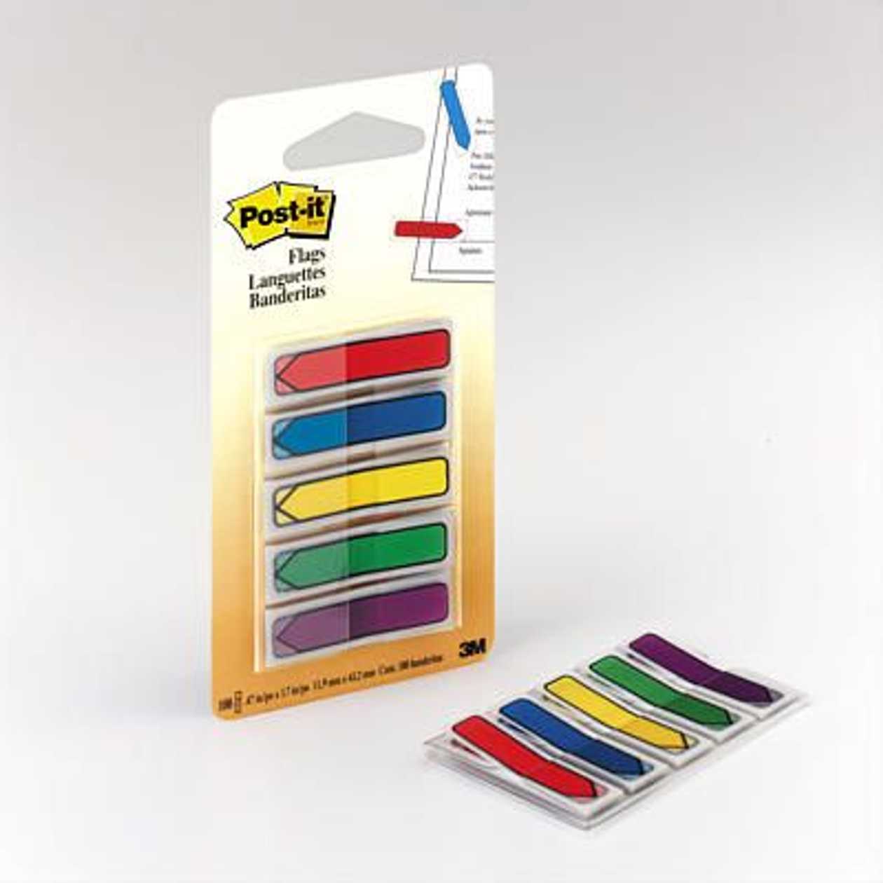 Post-It Bookmark 684arr1, 5x20 Arrows of Different Colors