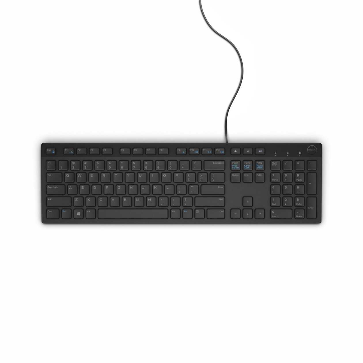 Keyboard Dell Kb216 Est (Estonian Setting Qwerty) USB Black