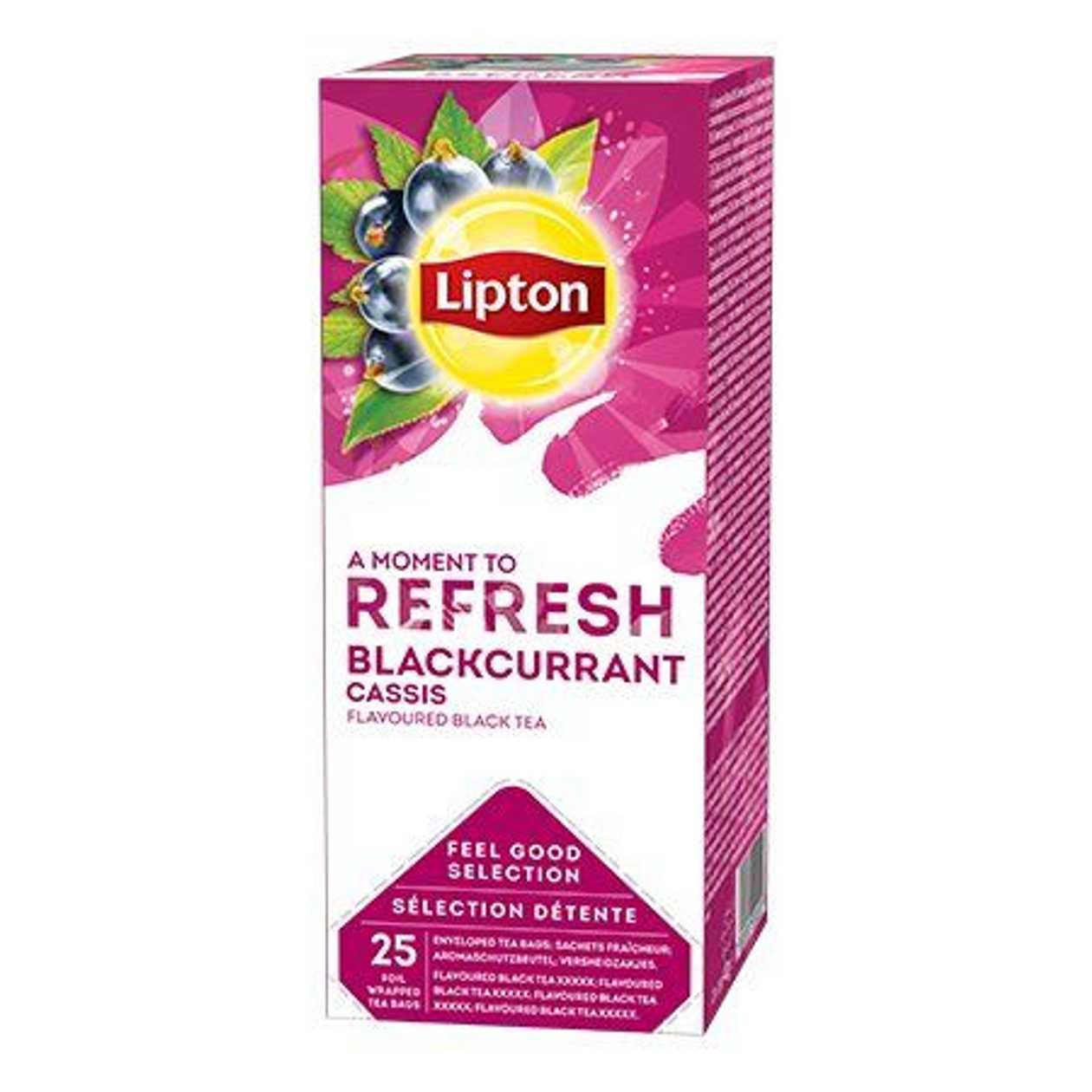 Black Tea Lipton Blackcurrant 1.6 g* 25 pcs./p kg. (foil Envelope)