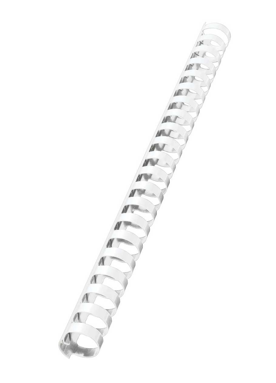 Binding Spiral 19mm White, Max For 180 Pages